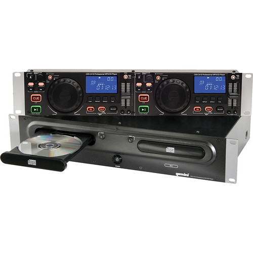 Gemini CDX-2410 Dual Rackmount CD Player CDX-2410 B&H Photo Video