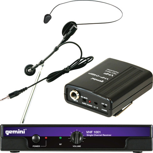 Gemini VHF-1001HL VHF Wireless Headset & Lavalier Combo System