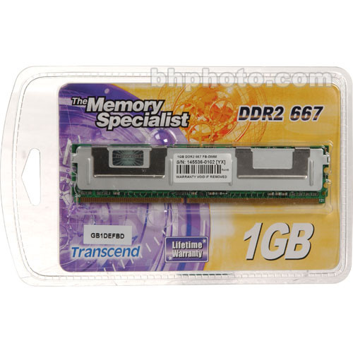 General Brand 1GB PC2-5300 ECC DDR2 FB-DIMM SDRAM for Desktop