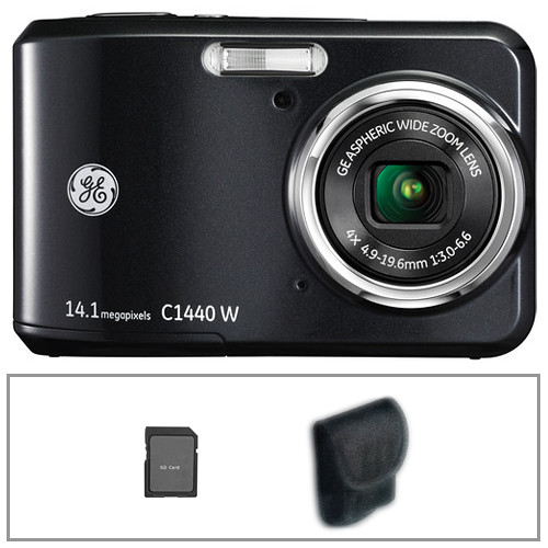 General Electric C1440W Digital Camera Basic Kit (Black)