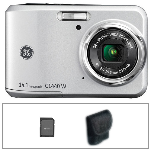 General Electric C1440W Digital Camera Basic Kit (Silver)