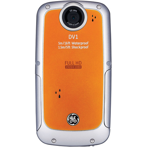 General Electric DV1 1080p HD Digital Video Camera (Orange)