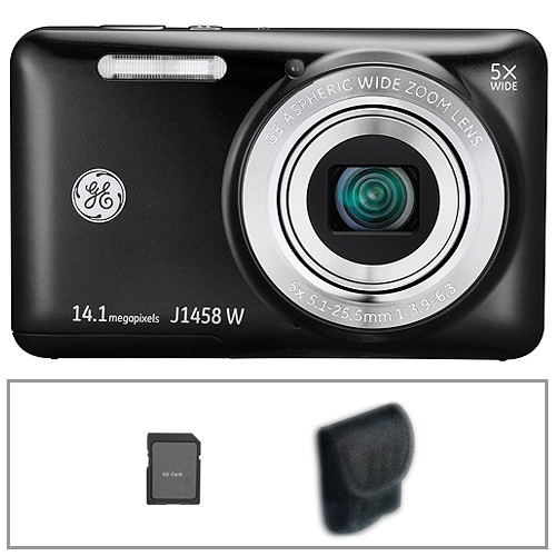 General Electric J1458W Digital Camera Basic Kit (Black)