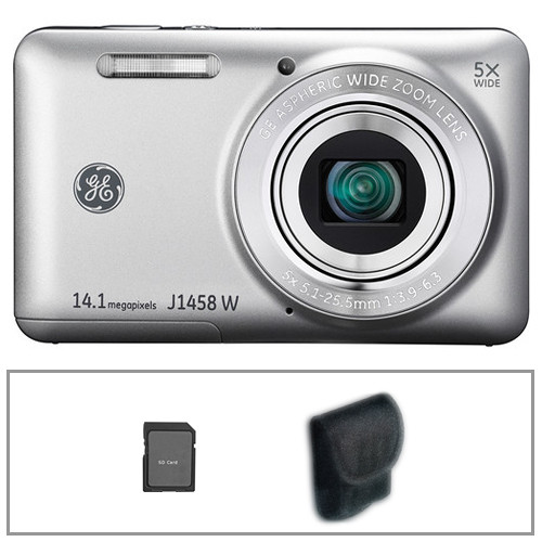 General Electric J1458W Digital Camera Basic Kit (Silver)