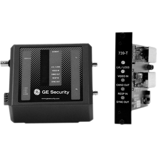 Interlogix S739DV 1-Channel Fiber Optic Video / Data Transmitter (Standalone)