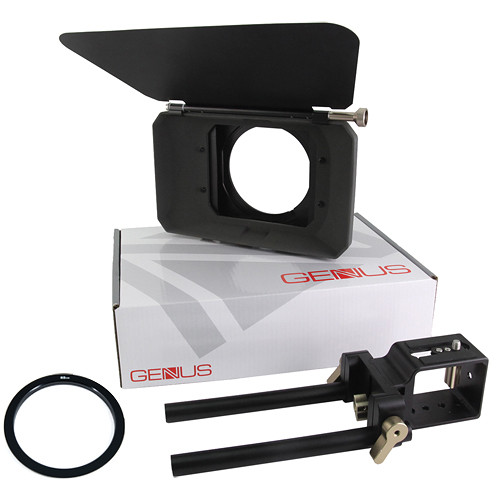 Genustech DSLR Mattebox Kit with French Flag & 82mm Adapter Ring