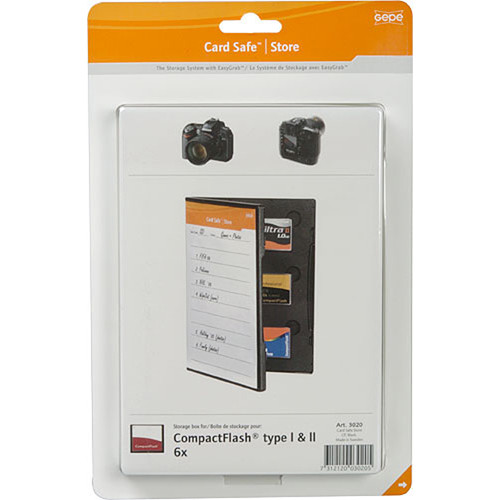 Gepe CF Card Safe Store (Clear)