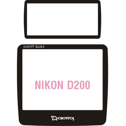 Giottos Aegis Professional M-C Schott Glass LCD Screen Protector for Nikon D200 / Fujifilm FinePix S5 Pro