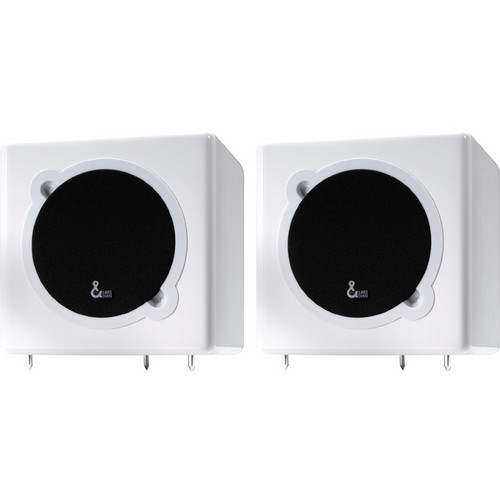 Grace Digital Cube 5.25" HiFi Stereo Speakers (White, Pair)