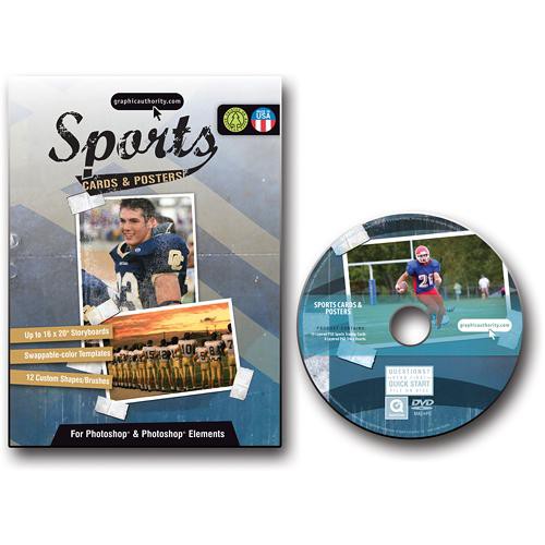 Graphic Authority Sports Cards & Posters Photoshop Template Collection