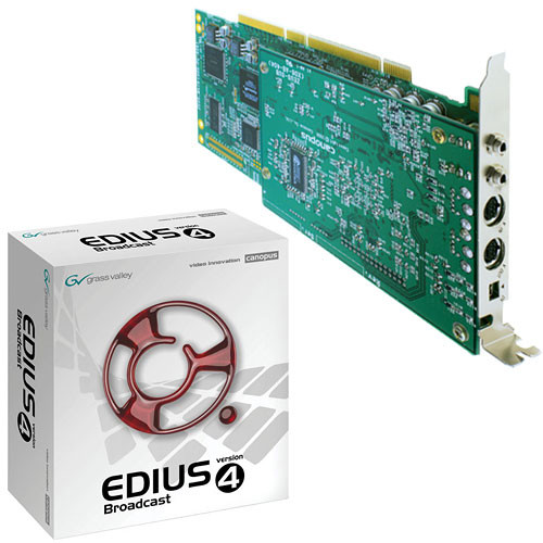 Grass Valley EDIUS 4.5 Broadcast Video Editing Software with NX Hardware (PCI-X)