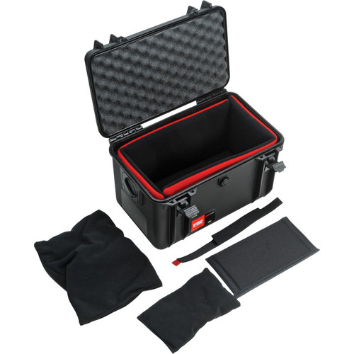 HPRC 4100 Hard Case with Soft Deck and Dividers (Black/Red)