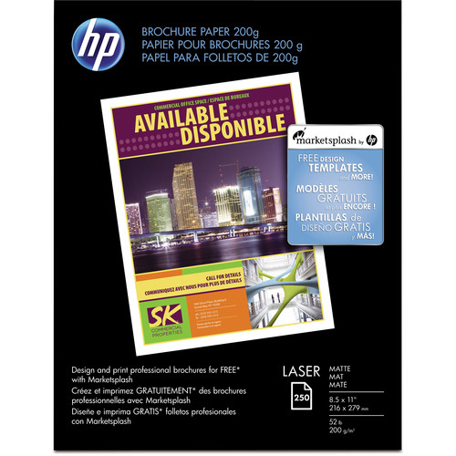 HP Laser Matte Brochure Paper (Letter)