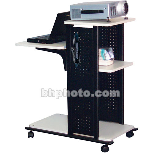 Luxor WPS4 Mobile Presentation Station (18.25 x 38.5 x 34.5", Black/Gray)