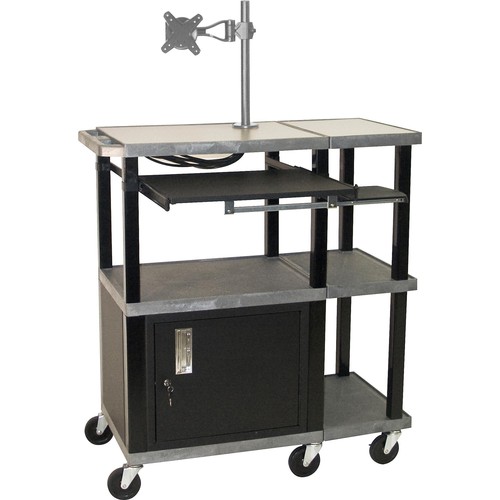 H. Wilson WTPS71ME Extra Wide Presentation Station (36 x 18 x 42", Gray)