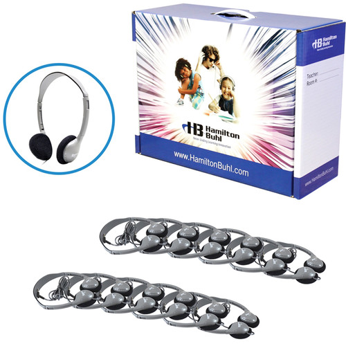 HamiltonBuhl LCB/12/HA2 12-User Headphone Lab Pack