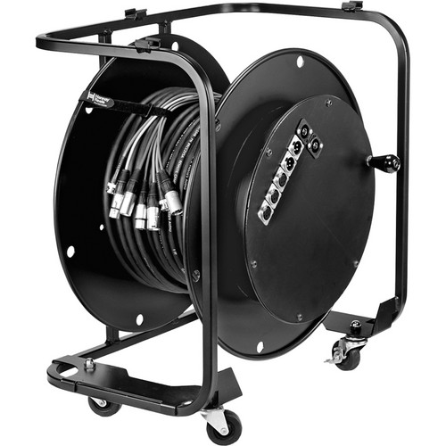 Hannay Reels AV-2 Audio Video Reel With 3" Casters (Black)