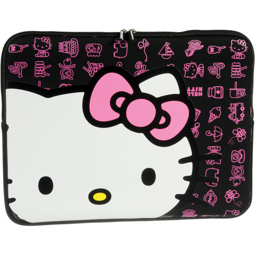Hello Kitty 16" Black Neoprene Sleeve