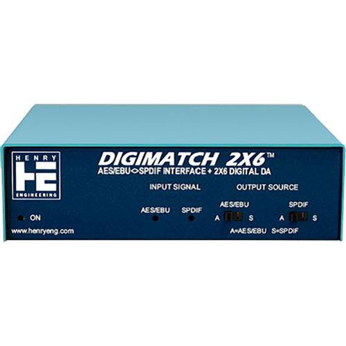 Henry Engineering DigiMatch 2x6 - AES/EBU/S/PDIF Interface and Distribution Amplifier