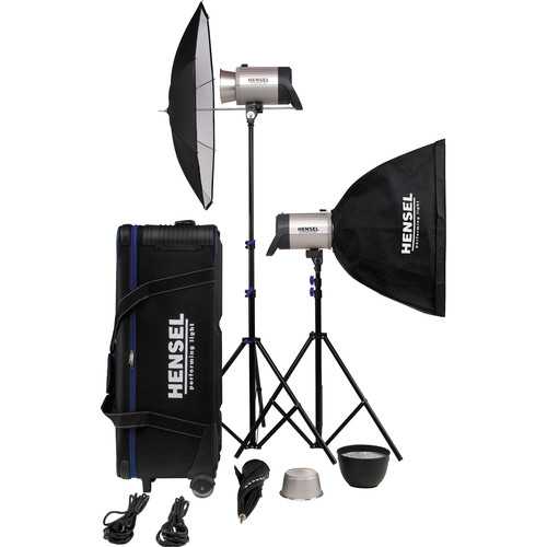 Hensel Integra Pro 2 Monolight Kit, Stands (90-230V)