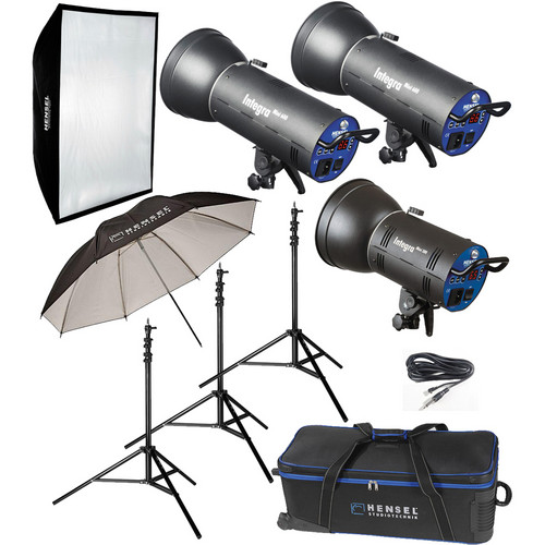 Hensel Integra 3 Light Kit 2- Mini 600 / 1- Mini 300 (110-240VAC)