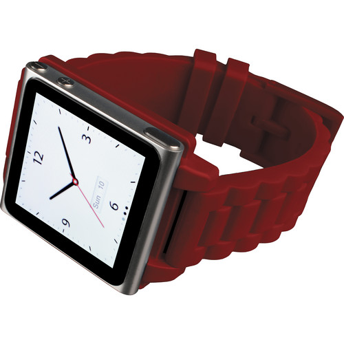 Hex Vision Plastic watch band for iPod nano Gen 6 (Red)