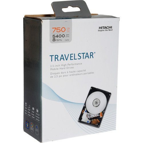 HGST 750GB Travelstar 2.5" SATA Mobile Hard Drive Kit