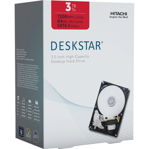 HGST 3TB Deskstar 3.5" SATA III Internal Desktop Hard Drive