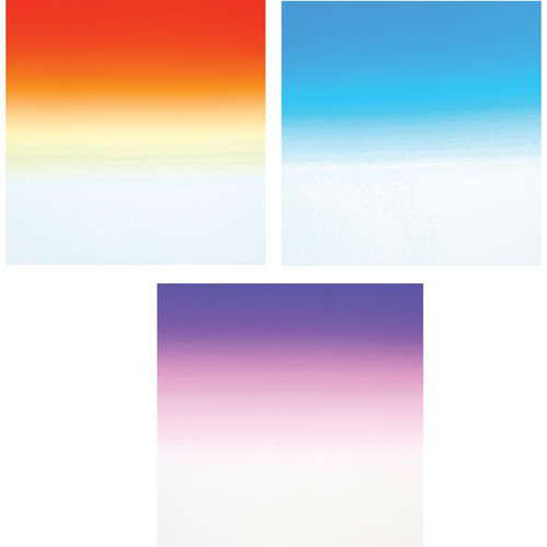 Formatt Hitech Color Grad Camera Filter Kit 1- Sunset/ Blue/ Twilight 2- 100 x 150mm