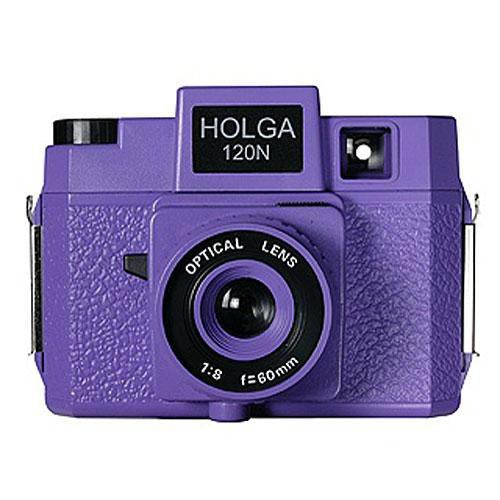 Holga 183-120  Holgawood 120N Medium Format Camera (Violet)