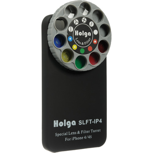 Holga iPhone 4/4S Lens Filter Kit & Case (Black)