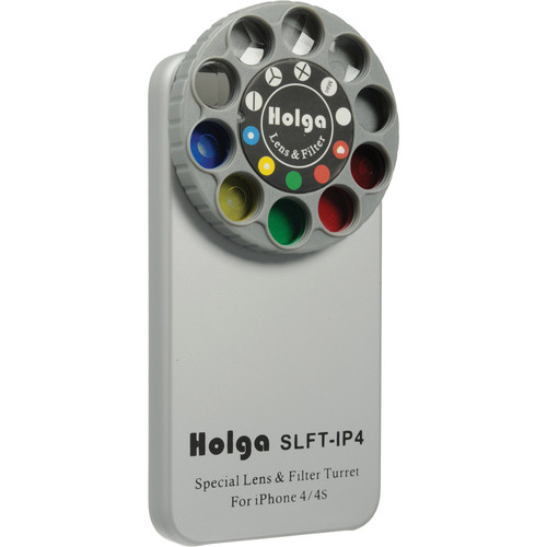 Holga iPhone 4/4S Lens Filter Kit & Case (Silver)