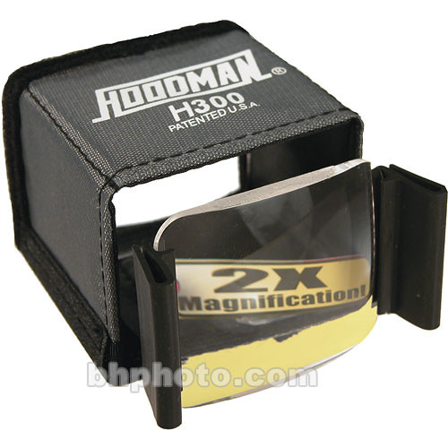 Hoodman H-300 Camcorder Hood with H-3C Magnifier