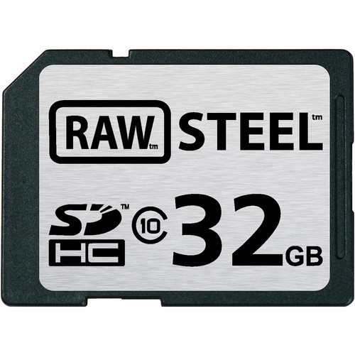 Hoodman 32GB SDHC Memory Card RAW STEEL