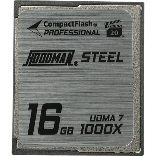 Hoodman 16GB CompactFlash Memory Card Professional STEEL 1000x UDMA