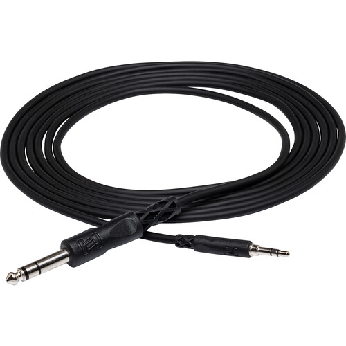 Hosa Technology Stereo Mini Male to Stereo 1/4" Male Cable - 3'