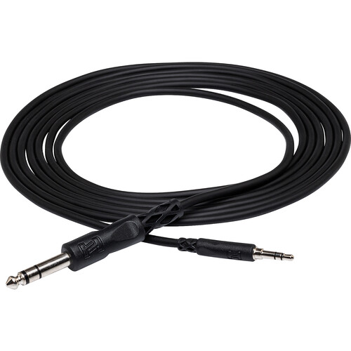 Hosa Technology Stereo Mini Male to Stereo 1/4" Male Cable - 10'