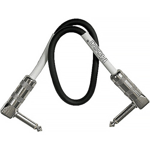 Hosa Technology Professional 1/4" Right-Angle to 1/4" Right Angle Coupler - 12"