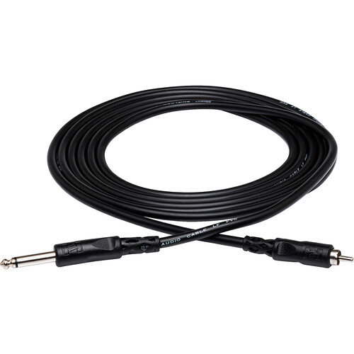 Hosa Technology 1/4"  Male to RCA Male Audio Cable - 10'