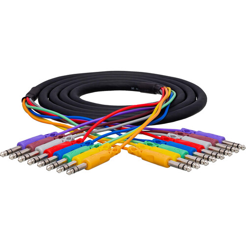 Hosa Technology CSS801 8x Stereo 1/4" Phone to 1/4" Phone Snake Cable - 3.3' (1 m)