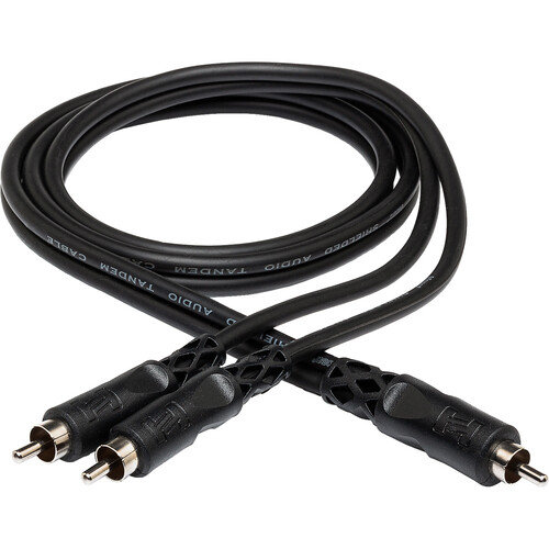 Hosa Technology RCA Male to 2 RCA Male Y-Cable - 3'