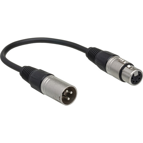 Hosa Technology 5-Pin XLR Female to 3-Pin XLR Male DMX Cable - 6"