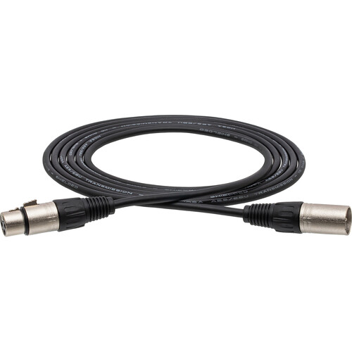 Hosa Technology AES/EBU XLR Male to XLR Female Cable - 5'