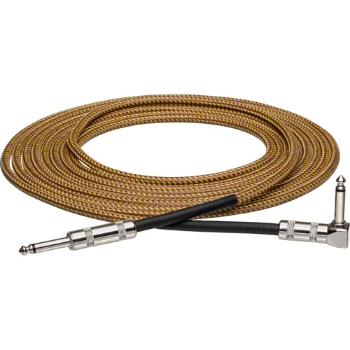 Hosa Technology Tweed 1/4" Male to 1/4" Male Guitar Cable - 18'
