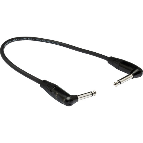 Hosa Technology REAN Right-Angle to Right-Angle Pro Guitar Patch Cable - 12"