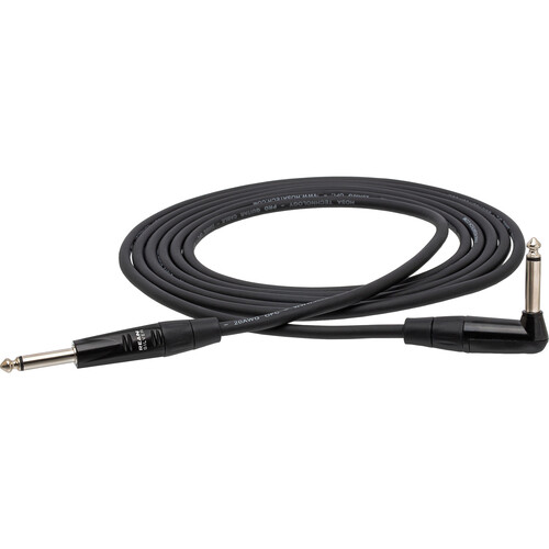 Hosa Technology REAN Straight to Right-Angle Pro Guitar Cable - 25'