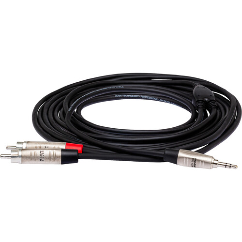 Hosa Technology REAN 3.5mm TRS to Dual RCA Pro Stereo Breakout Cable (6')