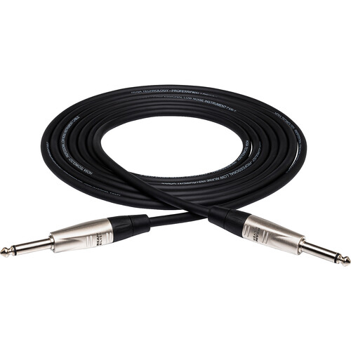 Hosa Technology Pro Unbalanced REAN 1/4" M to 1/4" M TS Cable - 10'