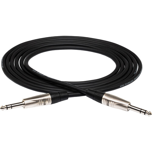 Hosa Technology Balanced 1/4" TRS Male to 1/4" TRS Male Audio Cable (50')