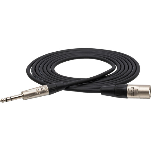 Hosa Technology Balanced 1/4" TRS Male to 3-Pin XLR Male Audio Cable (50')